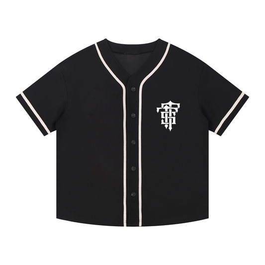 Contrast Piped Button-Up Jersey ODMPOD