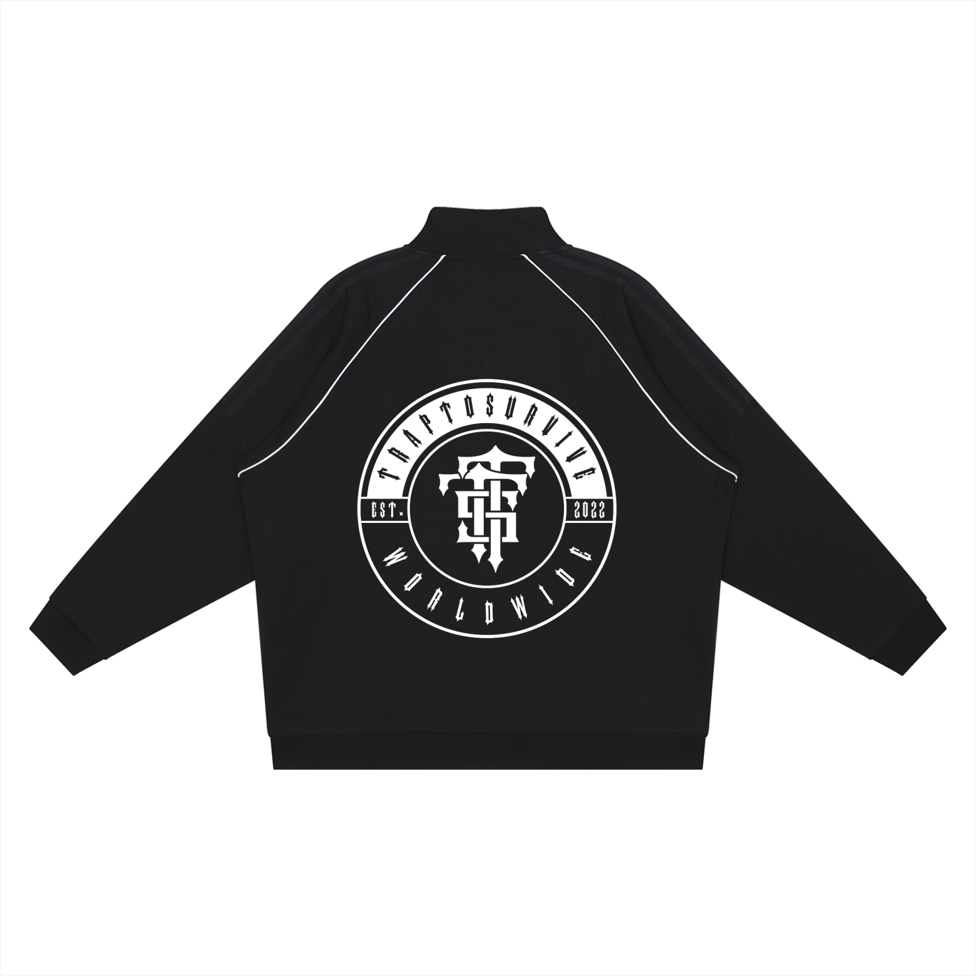 Reflection Striped Raglan Sleeve  Jacket ODMPOD