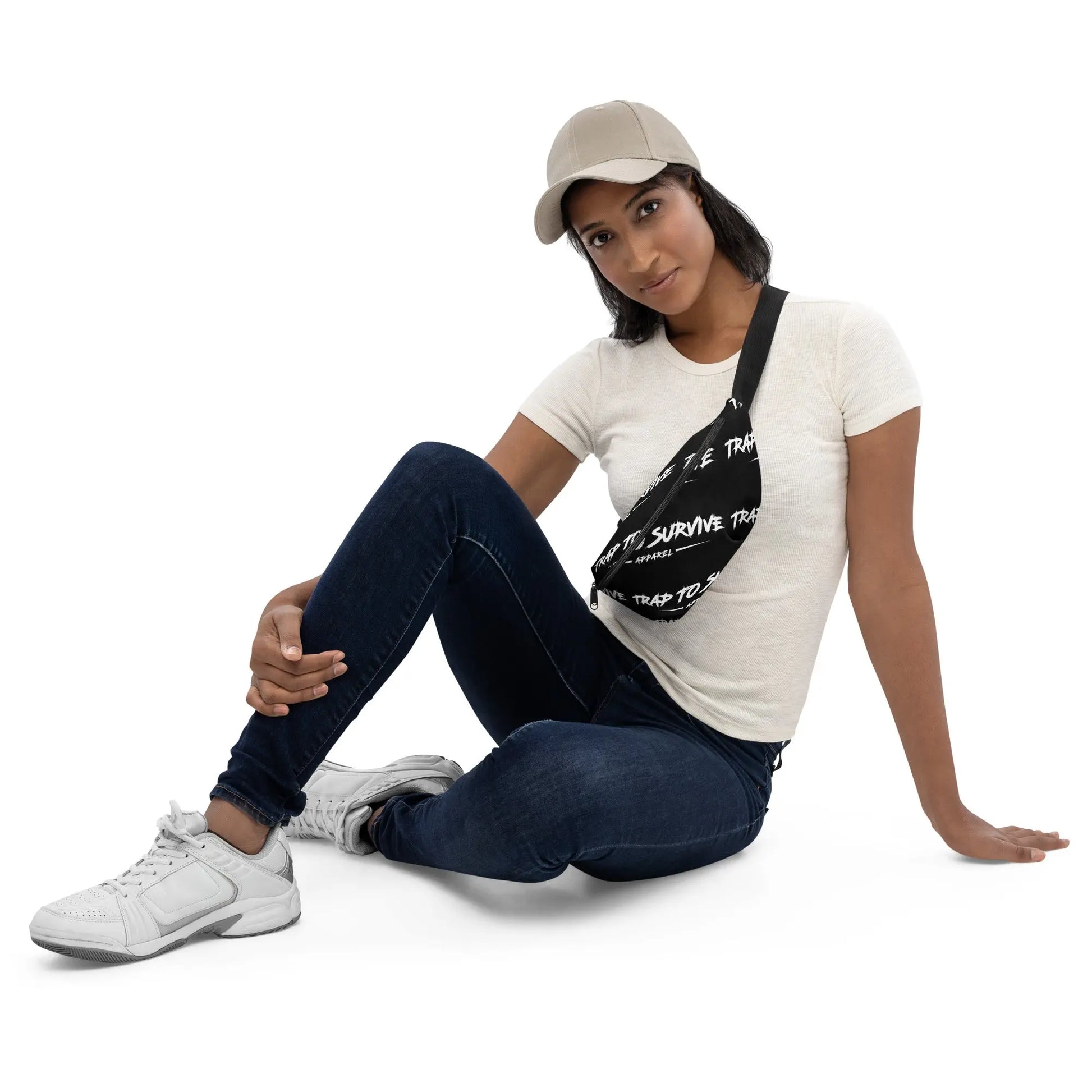 Lettering Logo Fanny Pack Trap To Survive Apparel