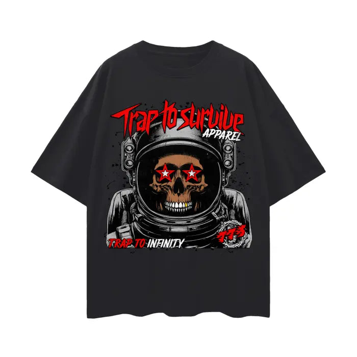 “Trap To Infinity” Oversize Tee Red - 190 GSM ODMPOD