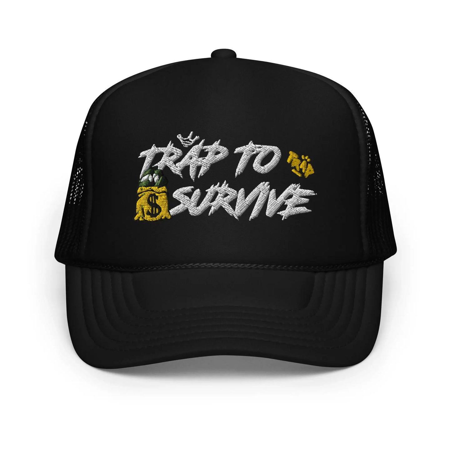 Logo trucker hat Trap To Survive Apparel