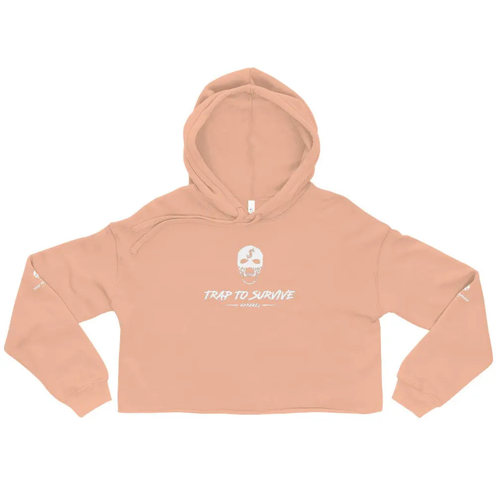 Womens Crop Hoodie Trap To Survive Apparel
